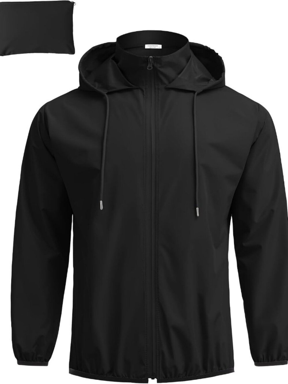 Men's Packable Waterproof Rain Jacket | Lightweight Windbreaker for Outdoor Use